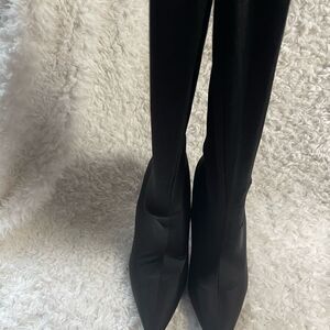 Shoe Republic textile stretchy Elegant Black Women's  over the knee Boots SZ11